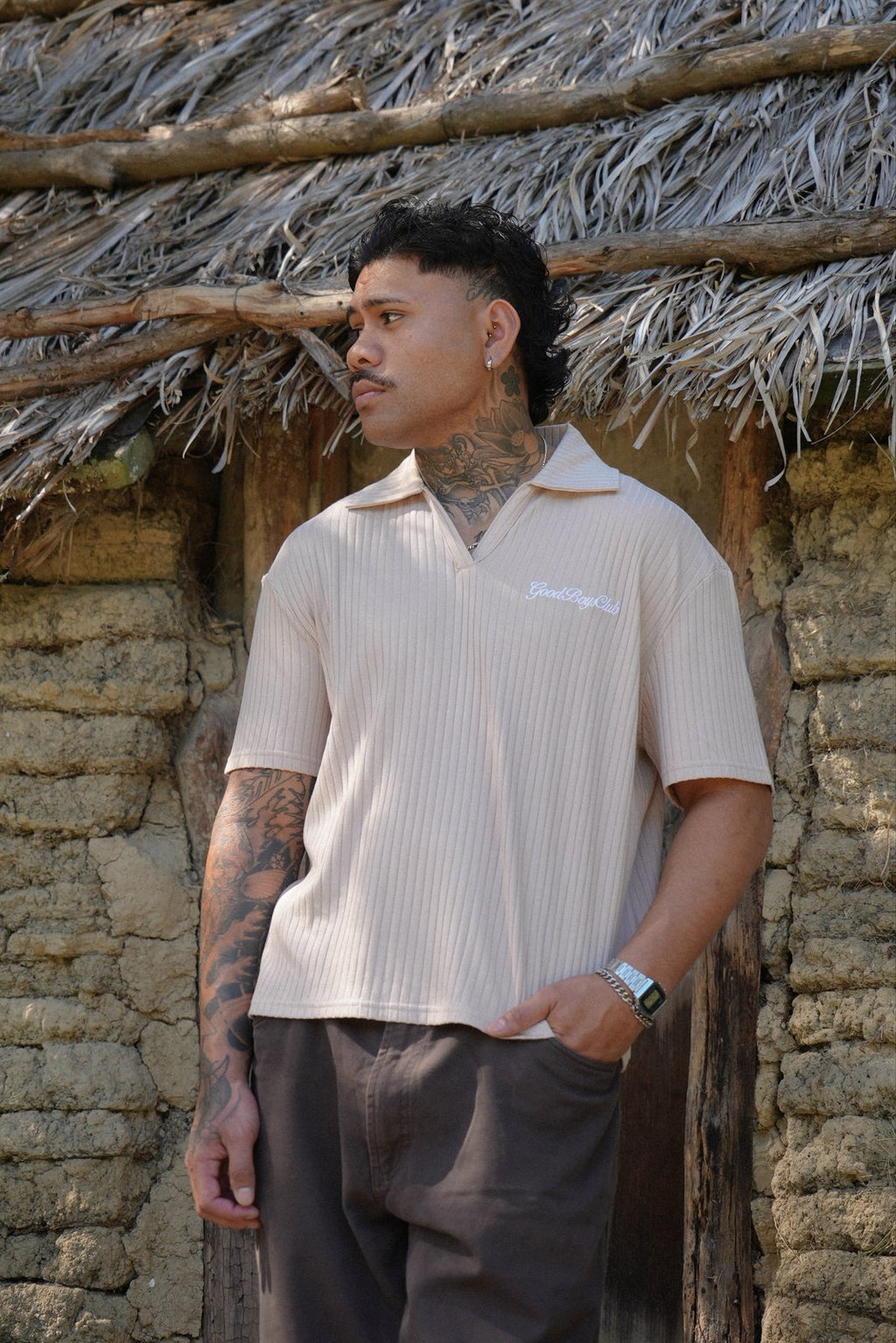 Vintage Knitted Polo Shirt