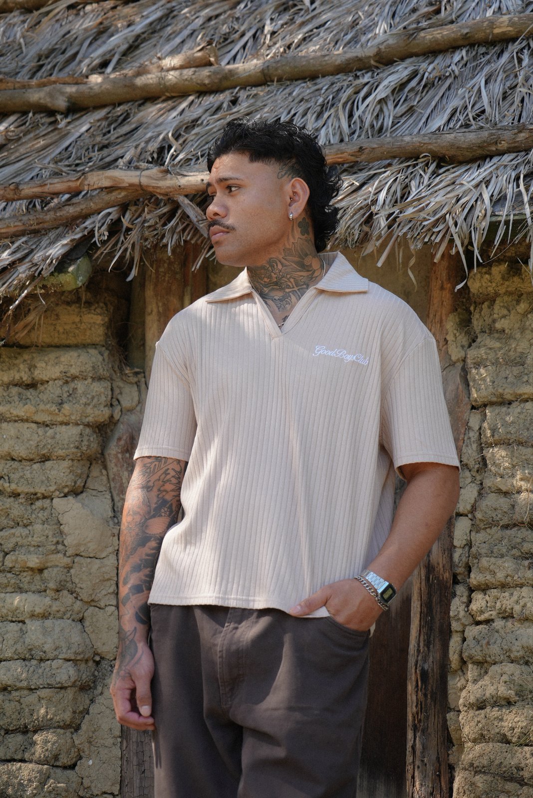 Vintage Knitted Polo Shirt