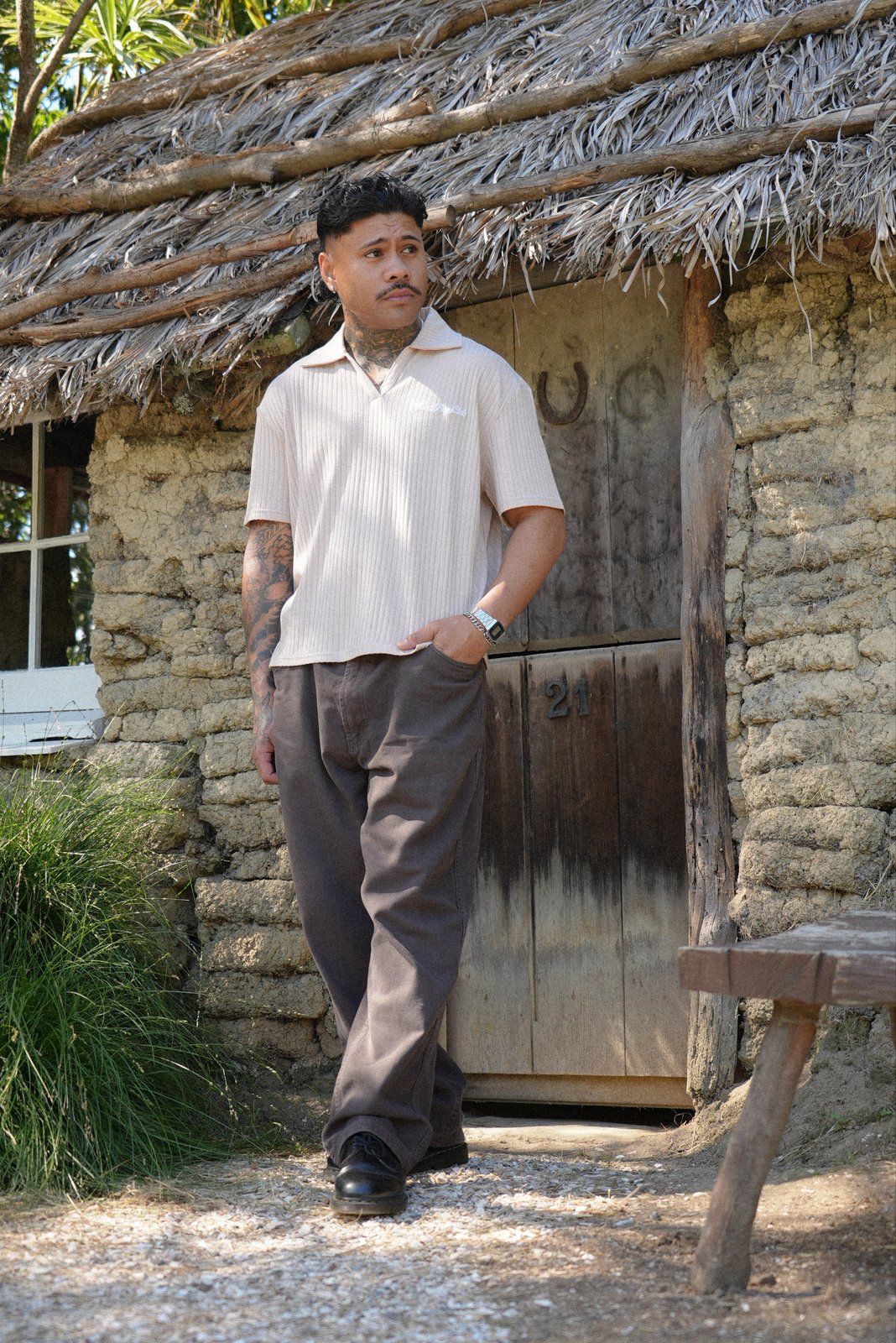 Vintage Knitted Polo Shirt